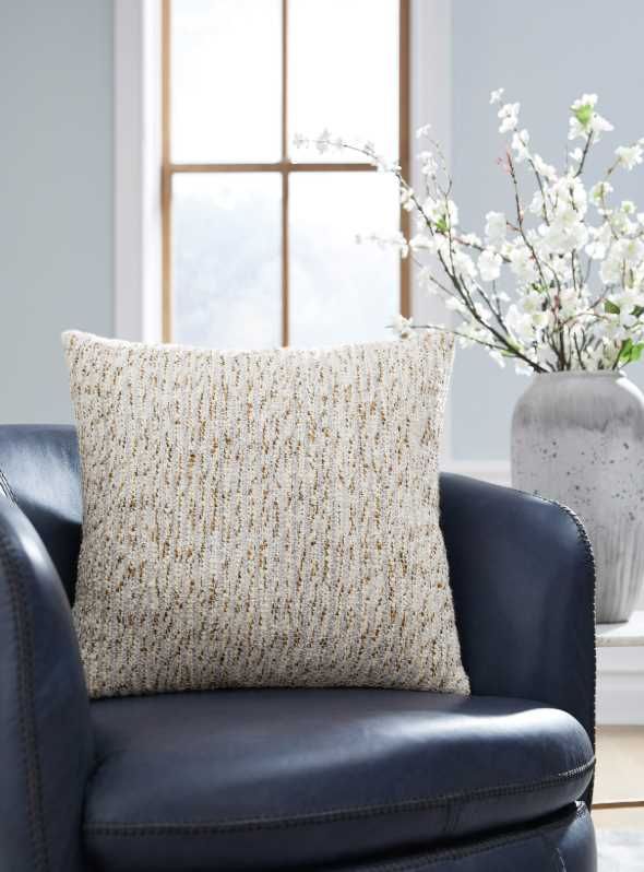 Signature Design by Ashley® Abler 4-Piece Gold/Gray/Ivory Pillow Set-3