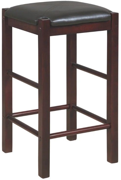 Linon Lance 2-Piece Espresso Counter Stool Set-3