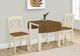 Monarch Specialties Inc. Cream/Oak Rectangular Dining Table-1