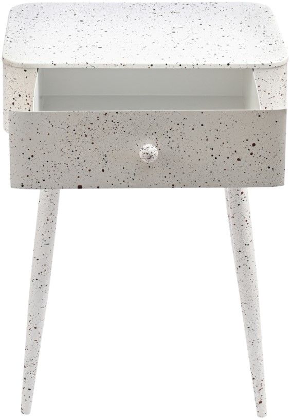 Meridian Furniture Rylan White 1-Drawer Nightstand-3