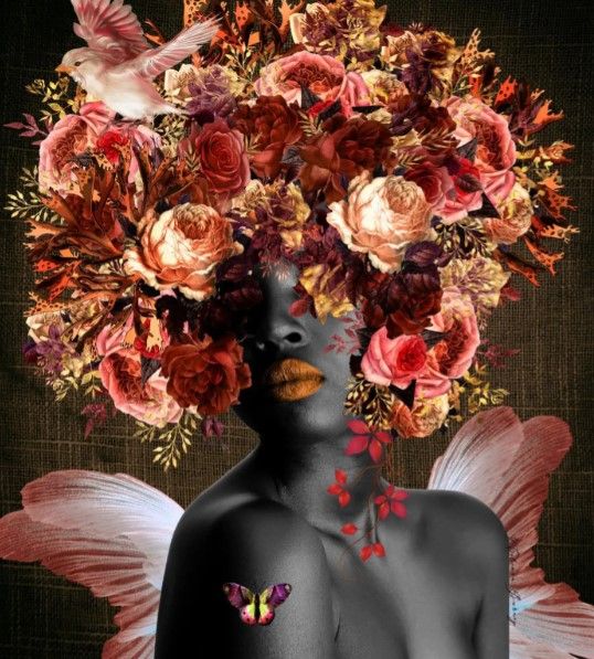 Classy Art Angel in the Garden by Yvonne Coleman Burney Wall Art-0