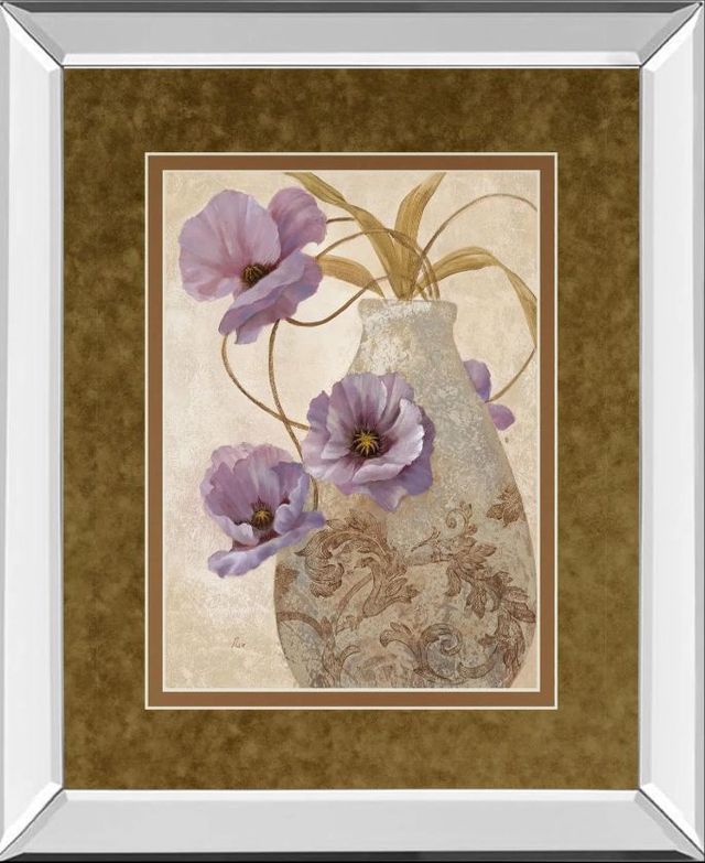 Classy Art Purple Sophistication II by Nan Mirror Framed Wall Art-0