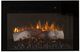 International Furniture Direct Natural Parota Brown Electric Fireplace -1