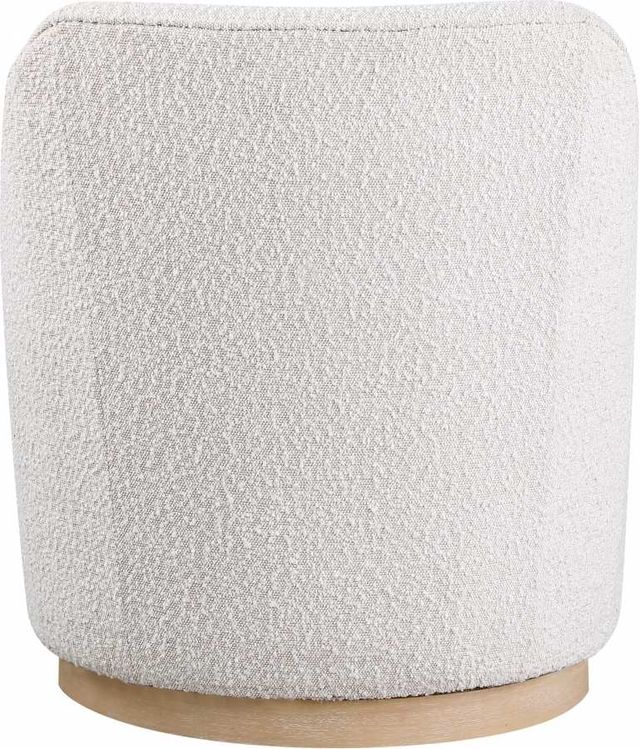Meridian Furniture Clarita Cream Swivel Boucle Fabric Accent Chair-3