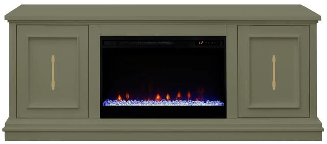Legends Home Jordan Sagebrush Green 65" Fireplace Console-0