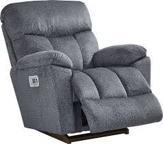 La-Z-Boy® Morrison Indigo Power Rocking Recliner with Headrest-0