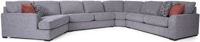 Decor-Rest® Furniture LTD 2786 4 Piece Gray Sectional-0