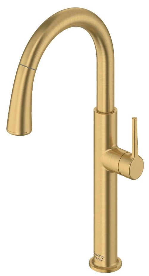 American Standard Studio® S Brushed Cool Sunrise Pull-Down Dual Spray Kitchen Faucet-3