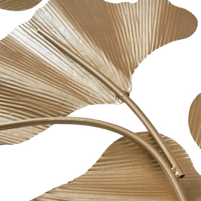 Olliix by Martha Stewart Faye Gold Foil Ginkgo Leaf Wall Art-1