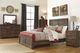Signature Design by Ashley® Quinden 4-Piece Dark Brown Queen Panel Bed Set-5