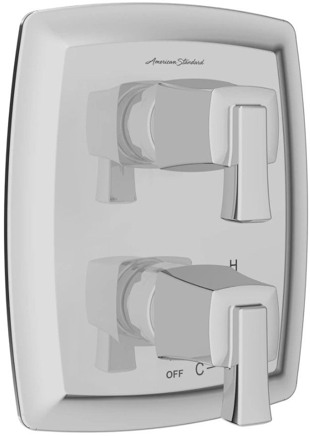 American Standard Townsend® Polished Chrome 2-Handle Integrated Shower Diverter Trim Only-0