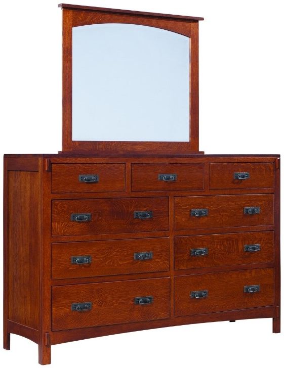 Mavin Customizable American Craftsman 9-Drawer Dresser-2