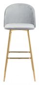 Zuo® Cozy Gray Bar Chair-2