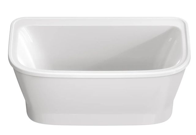 American Standard Aspirations™ White 60" x 34" Freestanding Bathtub With White Drain and Overflow-1