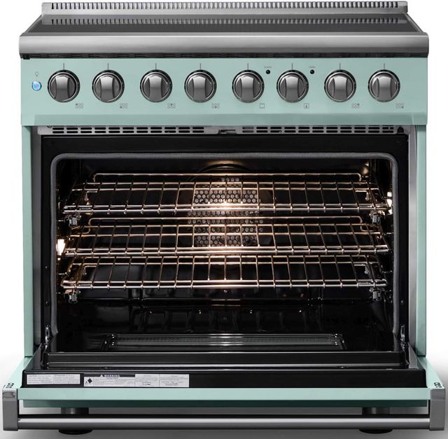 Viking® 5 Series 36" Splash Pro Style Induction Range with Polished Chrome Trim-1