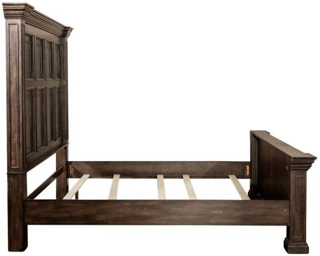 Liberty Furniture Big Valley Brownstone King Panel Bed-3