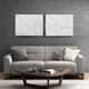 Olliix by Madison Park Geo Angles 2 Pieces White Carved Wall Panel Set-4