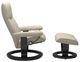 Stressless® by Ekornes® Customizable Consul Small Manual Recliner and Ottoman with Classic Base-1