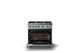 Viking® 5 Series 36" Splash Pro Style Gas (NG) Range with Brushed Brass Trim-1