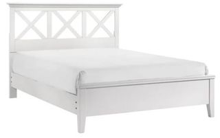 Bernards Nova II White Queen Panel Bed