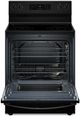 Whirlpool® 30" Black Freestanding Electric Range-1