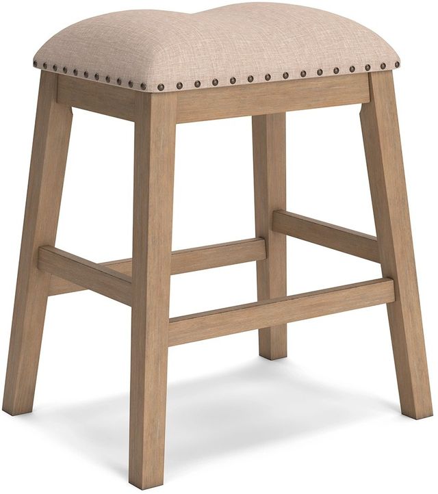 Signature Design by Ashley® Sanbriar Light Brown 24" Counter Stool-0