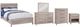 American WoodCrafters Aurora 5-Piece White Wash King Panel Bedroom Set-0