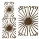 A & B Home 3-Piece Copper/Silver Disc Set-4