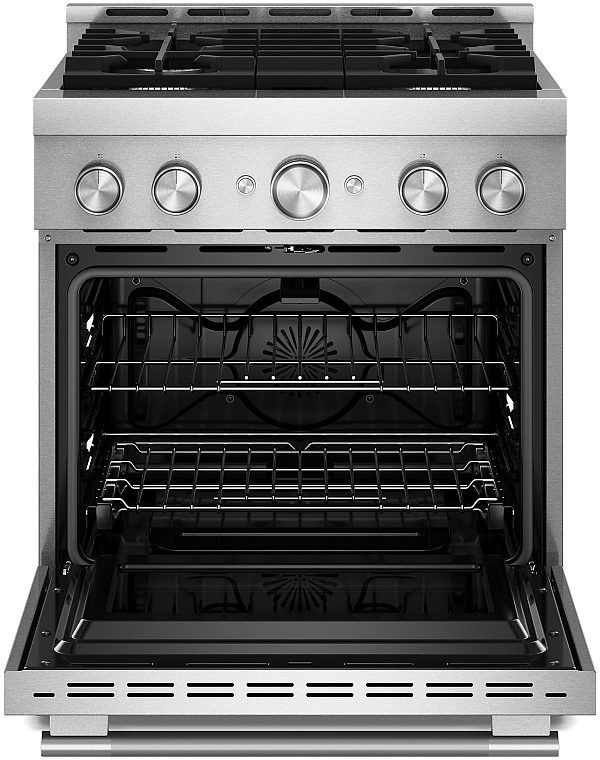 KitchenAid® 30" Stainless Steel Pro Style Gas Range with No Preheat Air Fry Mode-1