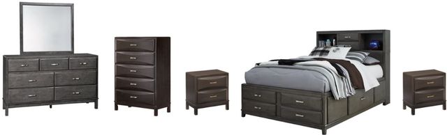 Signature Design by Ashley® Caitbrook 6-Piece Gray Full Storage Bed Set-0