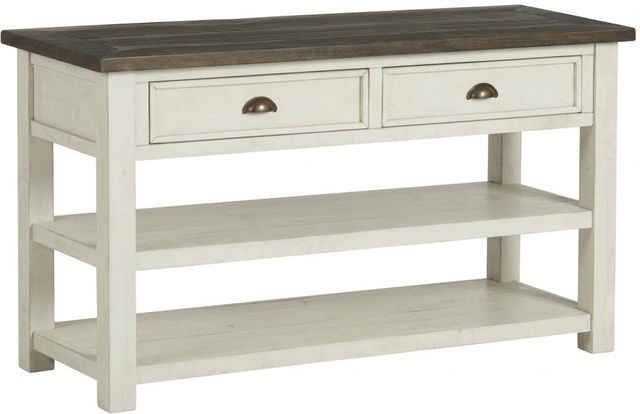 Martin Svensson Monterey Brown Sofa Table with White Base-0