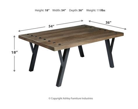 Signature Design by Ashley® Haffenburg Medium Brown Coffee Table-4