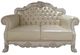 ACME Furniture Dresden Bone White/Gray Leather Loveseat-3