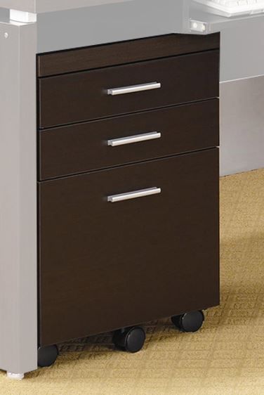 Coaster® Skylar Cappuccino Mobile Pedestal File Cabinet-1