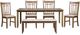 Liberty Furniture Santa Rosa II 6-Piece Antique Honey/Gray Rectangular Dining Set-0