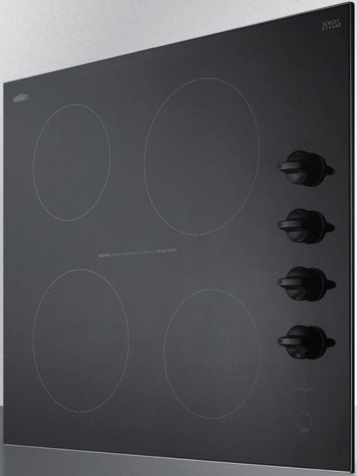 Summit® 24" Black Electric Cooktop-1