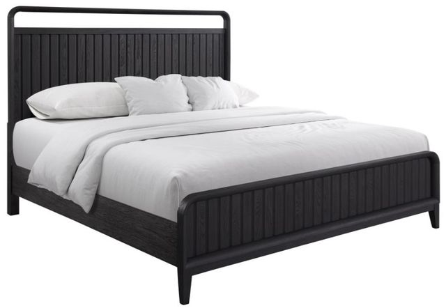 Bernards Elure Peppercorn Queen Open Panel Bed-0