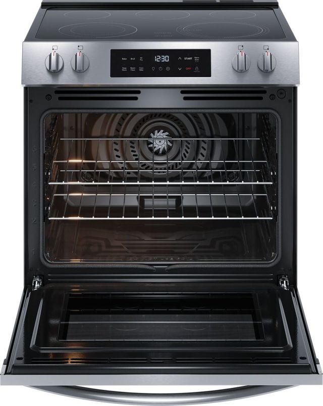Frigidaire® 30" Stainless Steel Freestanding Front Control Electric Range with Air Fry-1