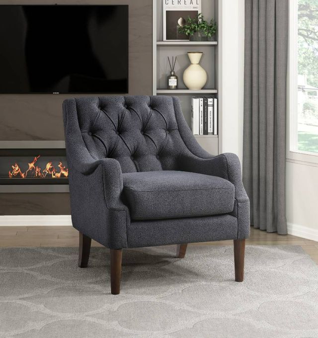 Homelegance® Stella Dark Gray Accent Chair-1