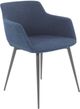 Moe's Home Collection Ronda 2-Piece Blue Dining Arm Chair Set-0