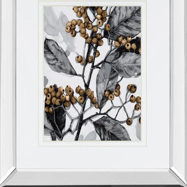 Classy Art Holly Shadow I by Emma Caroline Mirror Framed Wall Art-1