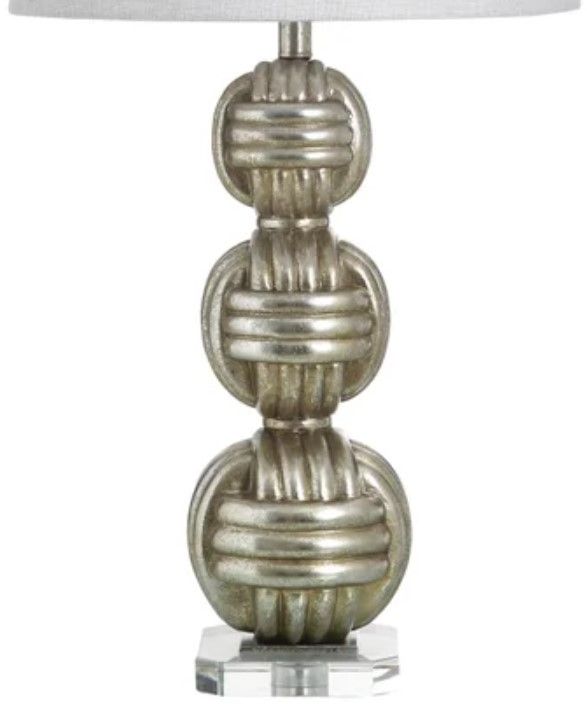 Stylecraft Marmaris Silver Table Lamp-2