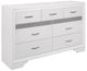 Mazin Furniture Luster White Dresser-1