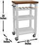 Steve Silver Co. Belden White Kitchen Cart-2