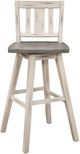 Mazin Furniture Amsonia Distressed Gray/White Gray Swivel Bar Chair-2