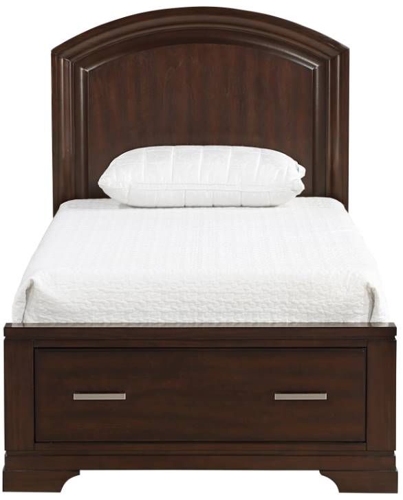 Homelegance® Hudson Cherry Twin Storage Platform Bed-2