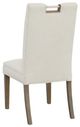 Fairfield® Customizable Entree Dining Nickel Metal Pull Tall Button Back Side Chair-3