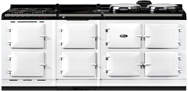 AGA™ Classic R7 210 83" White Pro Style Dual Fuel Range-0
