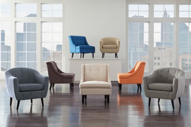 Signature Design by Ashley® Clarinda Gray Accent Chair-2