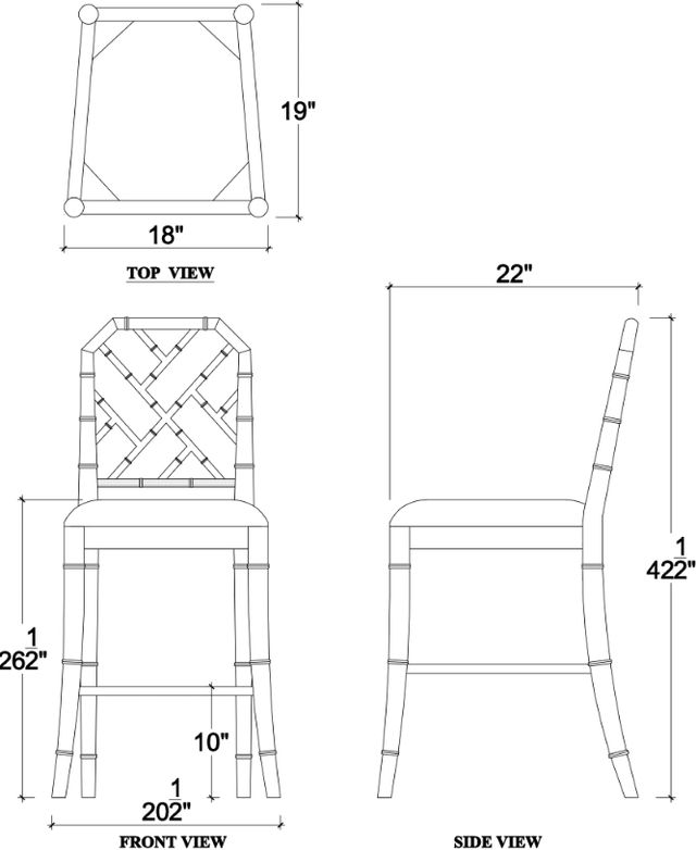 Bramble Customizable Martinique Counter Stool-1